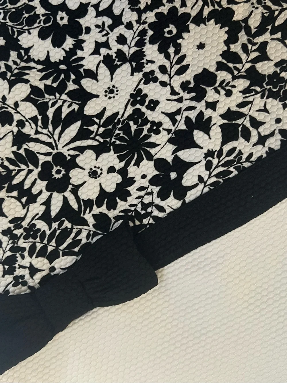 Janie and Jack Girls One-Piece Swimsuit | Size 12 | Black & White Floral